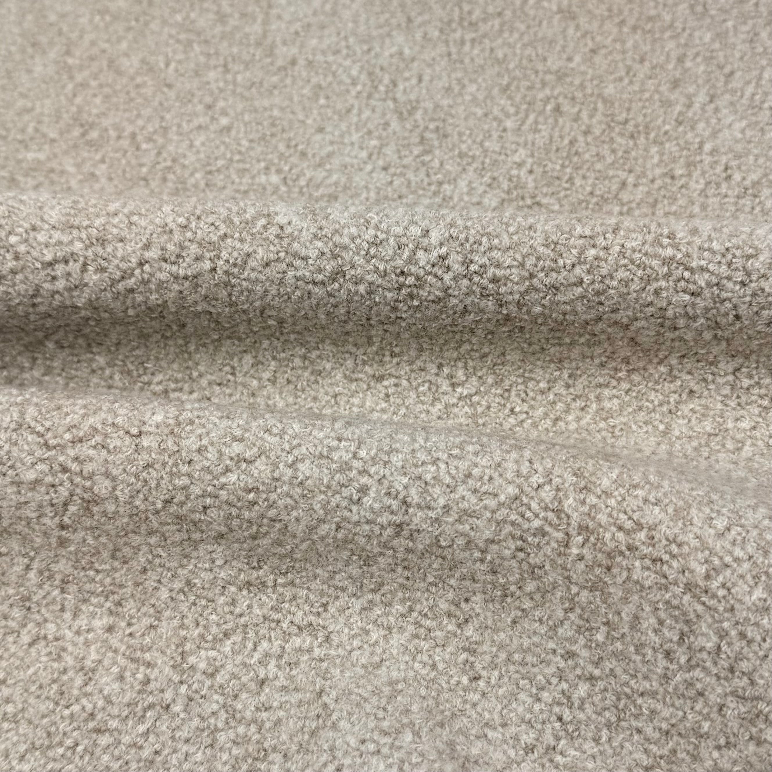 Boucle Wool Upholstery Remnant  - Beige