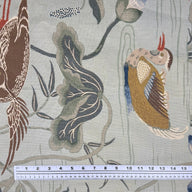 Lotus Garden Printed Linen - Schumacher