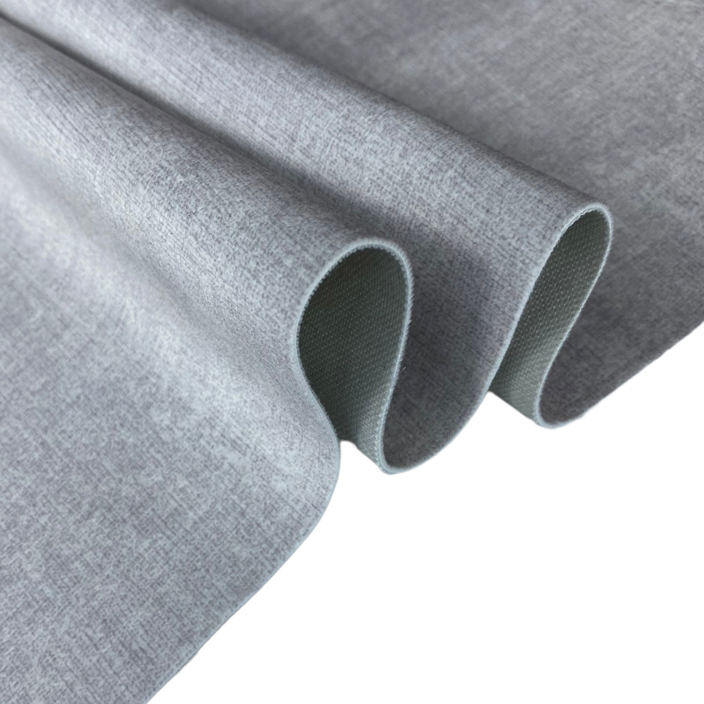 Printed Ultra Suede Upholstery - Designer Remnant - Off White/Grey