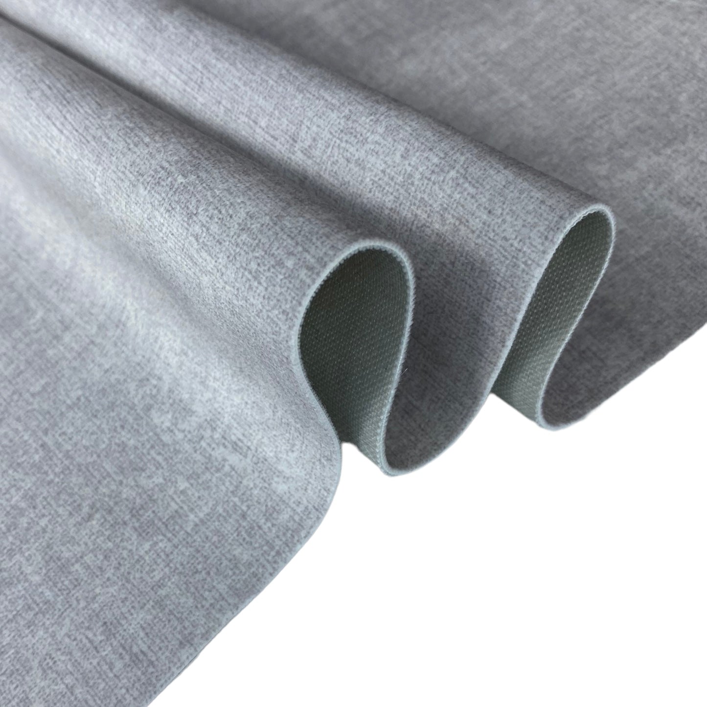 Printed Ultra Suede Upholstery - Designer Remnant - Off White/Grey