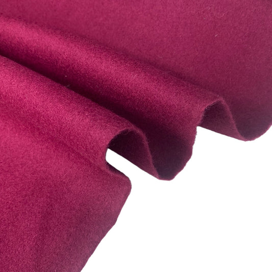 Melton Wool - Remnant - Burgundy