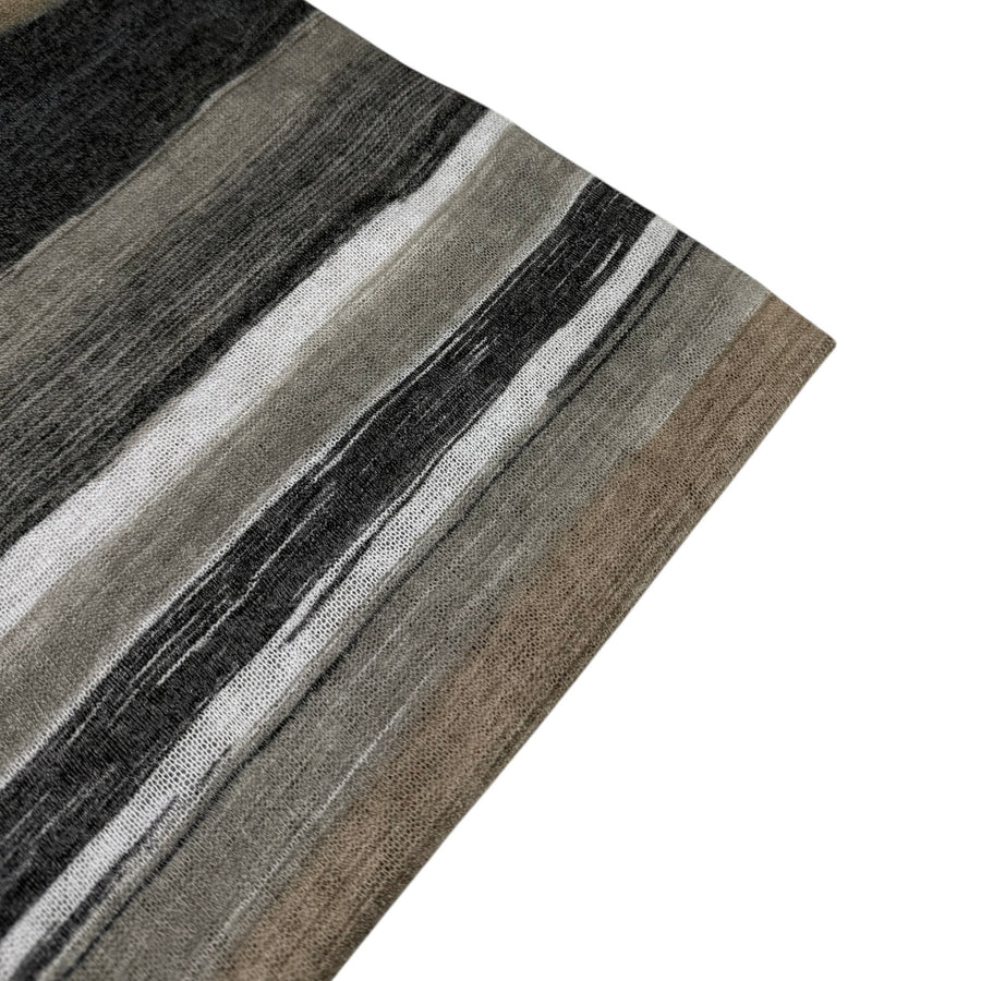 Verigated Striped Printed Knit - Grey/Beige/White