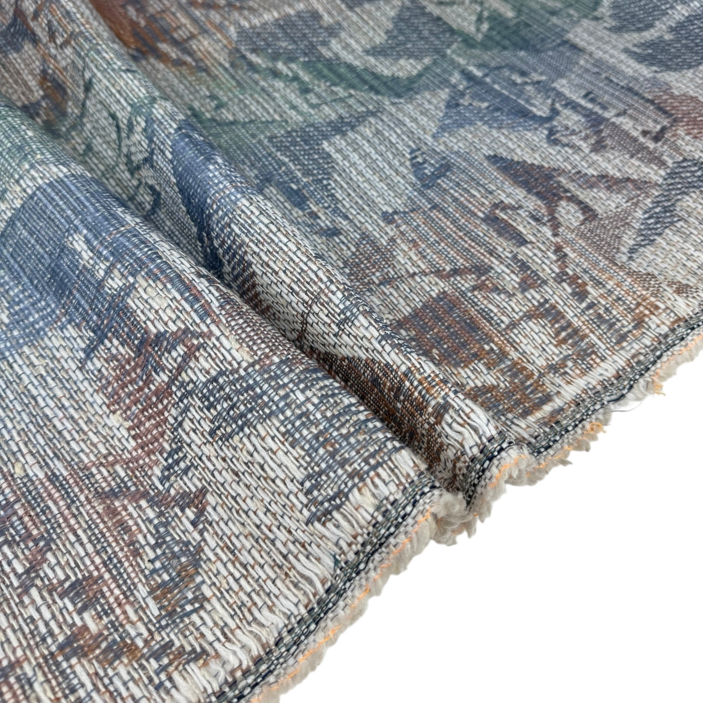 Patterned Upholstery Remnant - White/Pink/Blue/Green