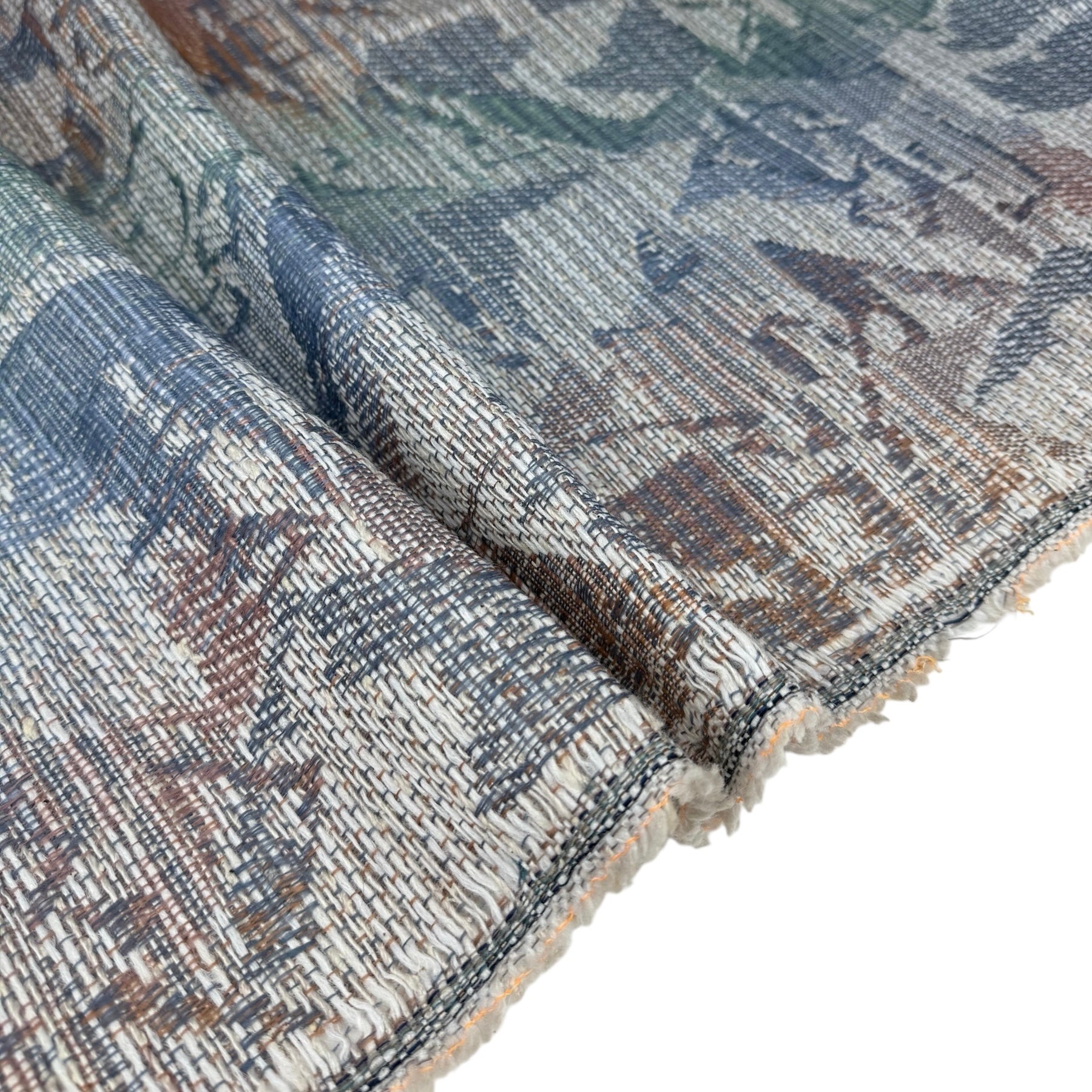 Patterned Upholstery Remnant - White/Pink/Blue/Green