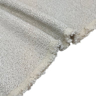 Boucle Wool Upholstery Remnant - Ivory