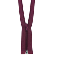 Open-Ended Nylon Coil 11” Zipper - Burgundy