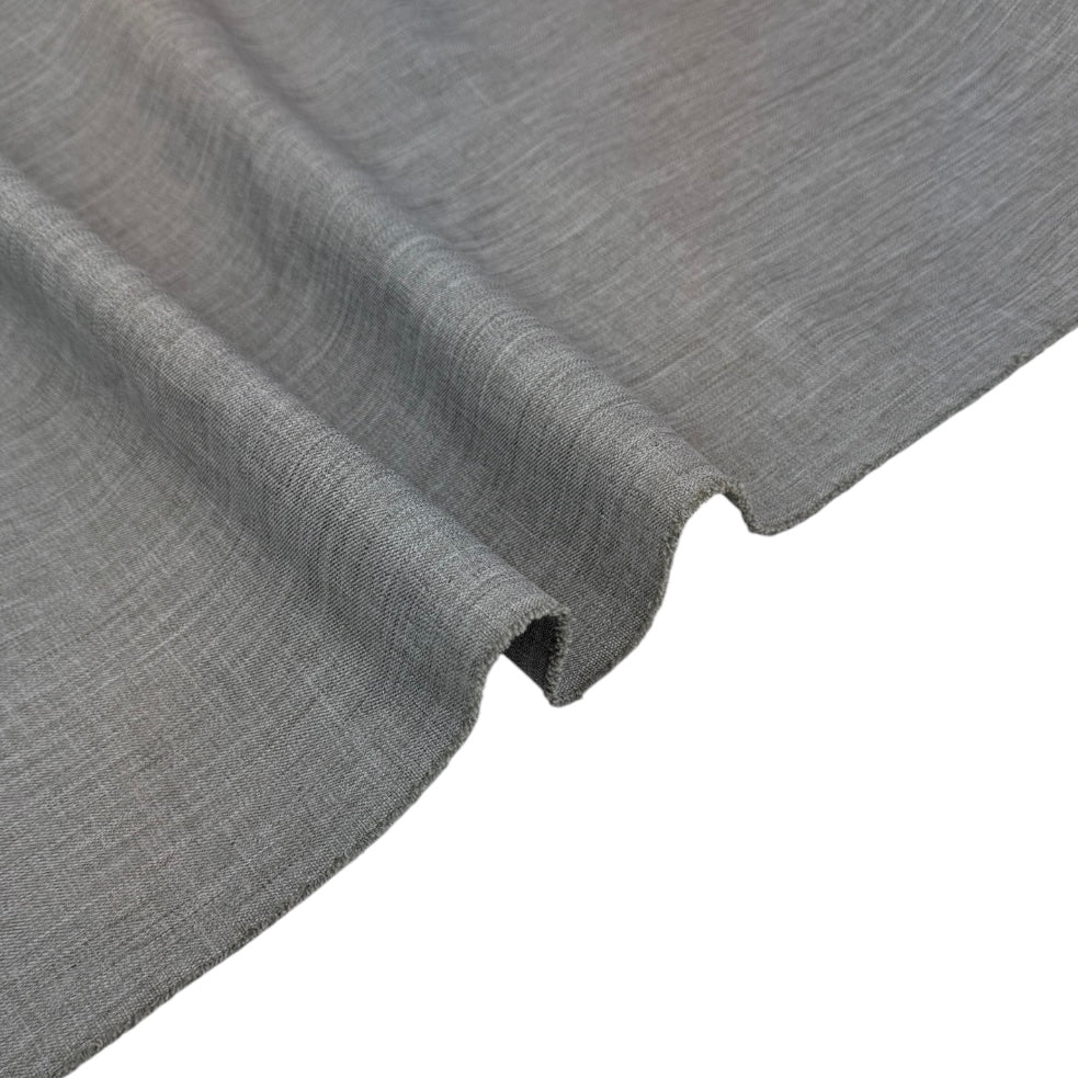 Woven Upholstery Remnant - Heathered Grey