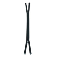 Two Way Opened-End 16” YKK Zipper - Black/Silver