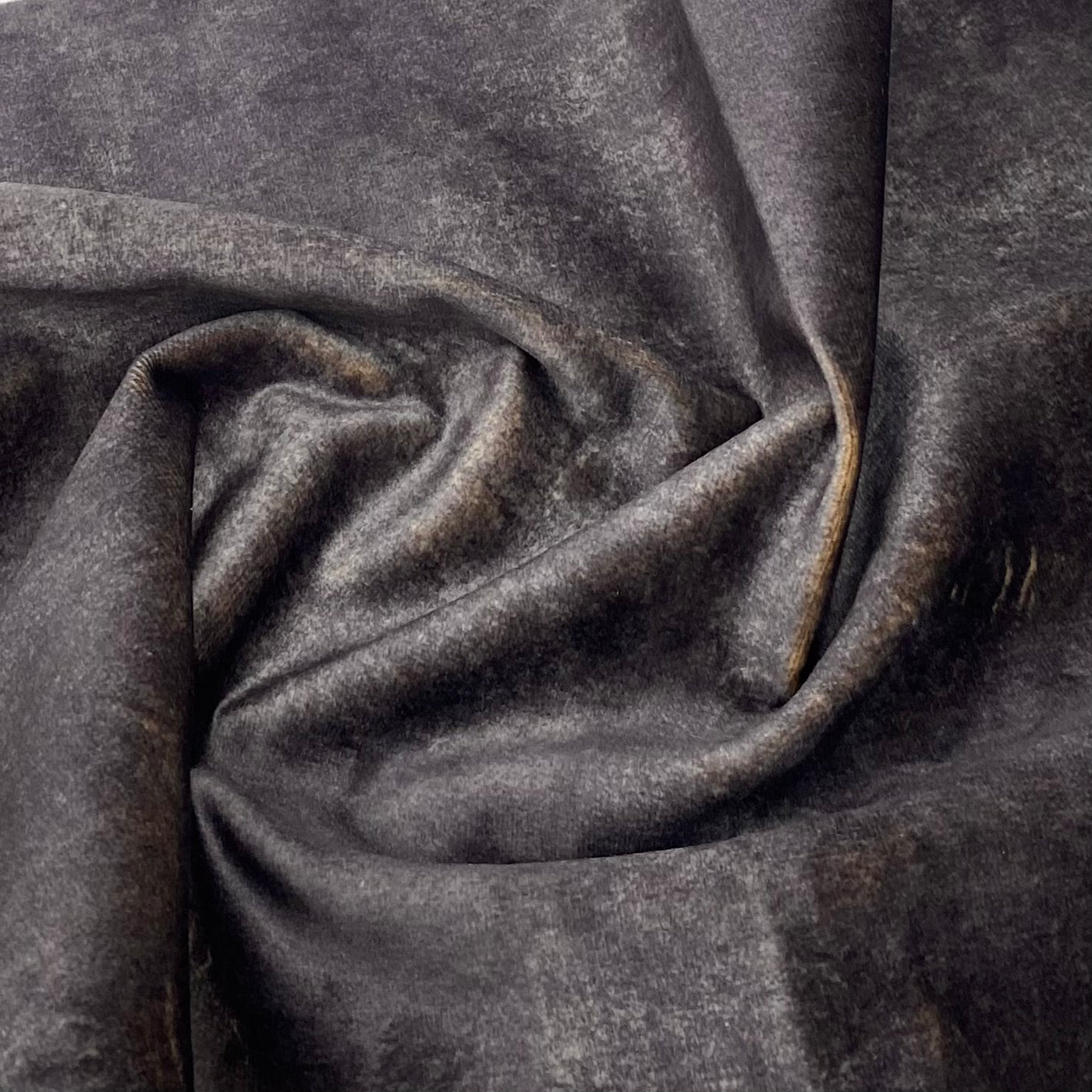 Velvet Upholstery Remnant - Brown