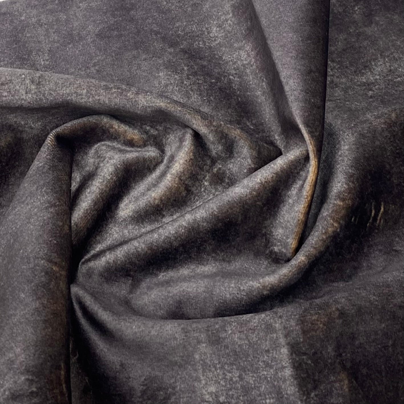 Velvet Upholstery Remnant - Brown