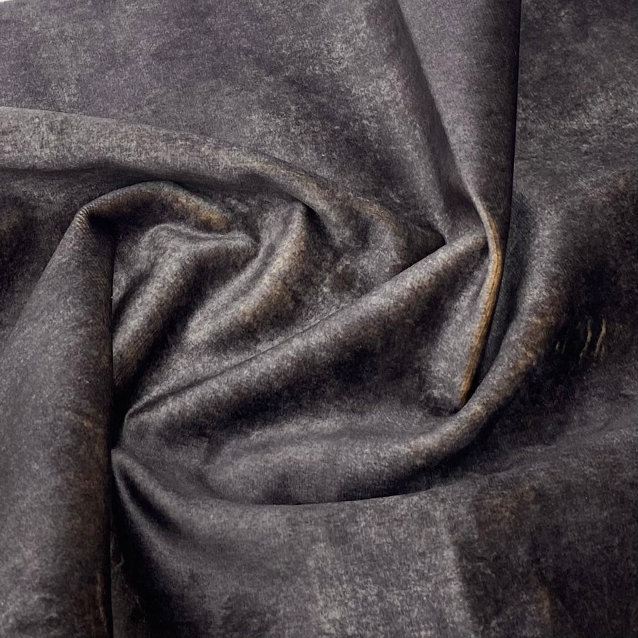Velvet Upholstery Remnant - Brown