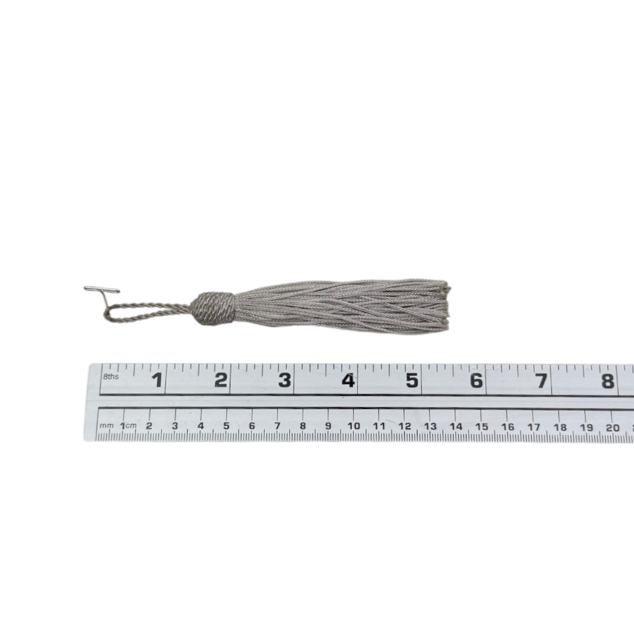 Decorative 4” Tassel - Light Grey