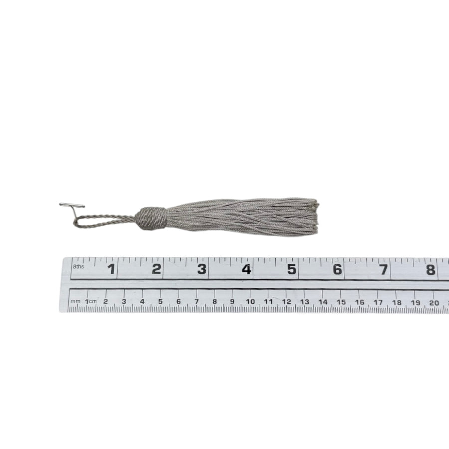 Decorative 4” Tassel - Light Grey