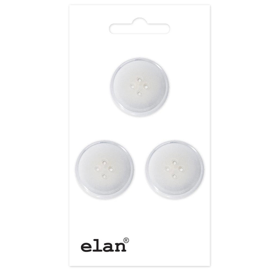 4 Hole Button 18mm Ivory 3 count