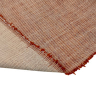 Woven Upholstery Remnant - Ivory/Rust/Orange