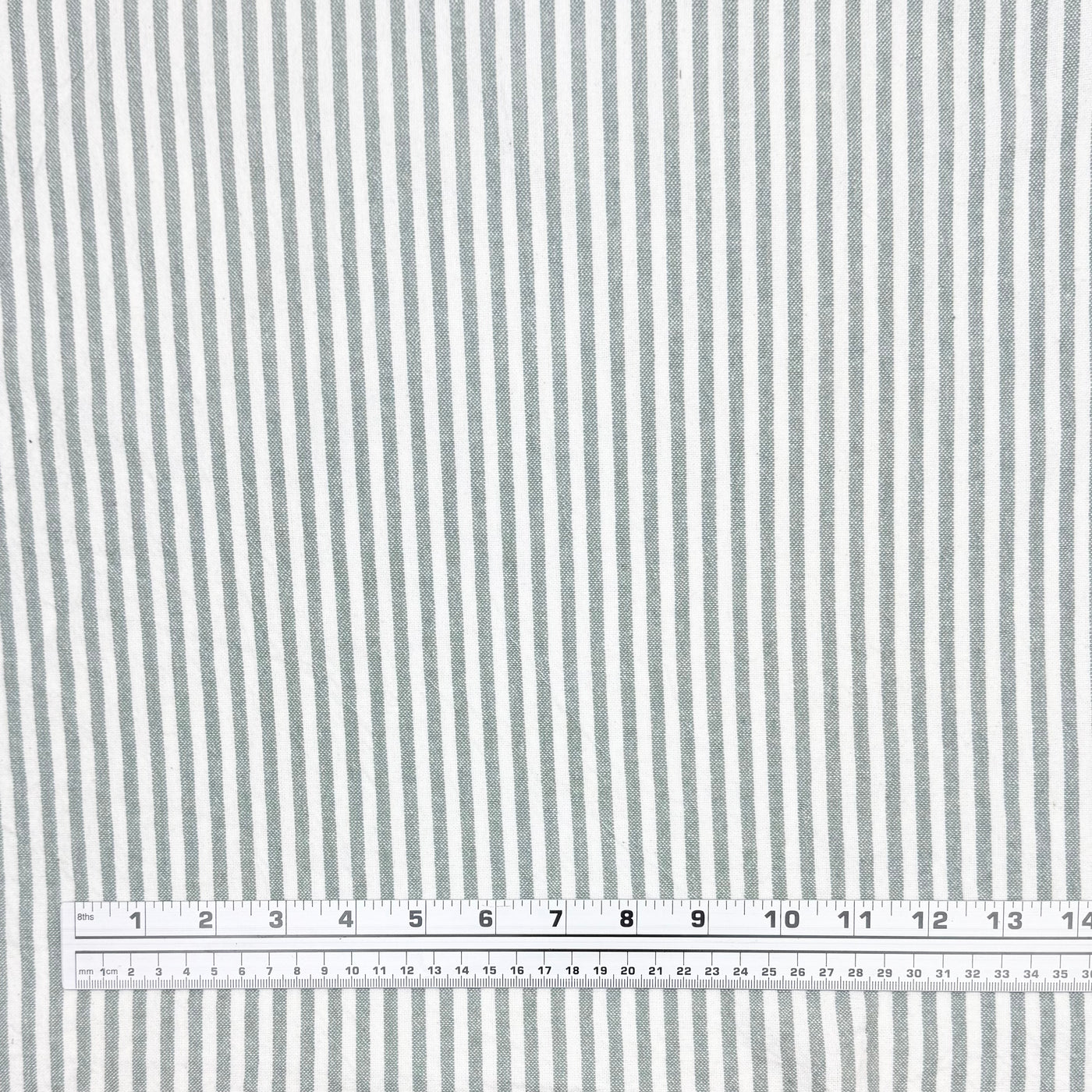 Striped Organic Cotton - Green/White