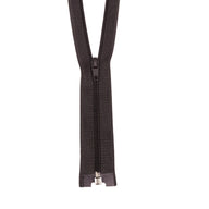 Opened-End Nylon Coil 11” Zipper - Dark Brown