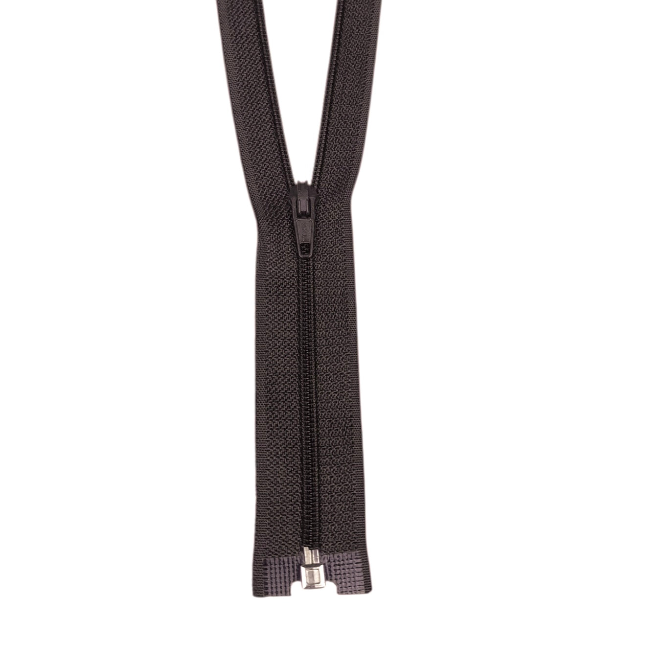 Opened-End Nylon Coil 11” Zipper - Dark Brown
