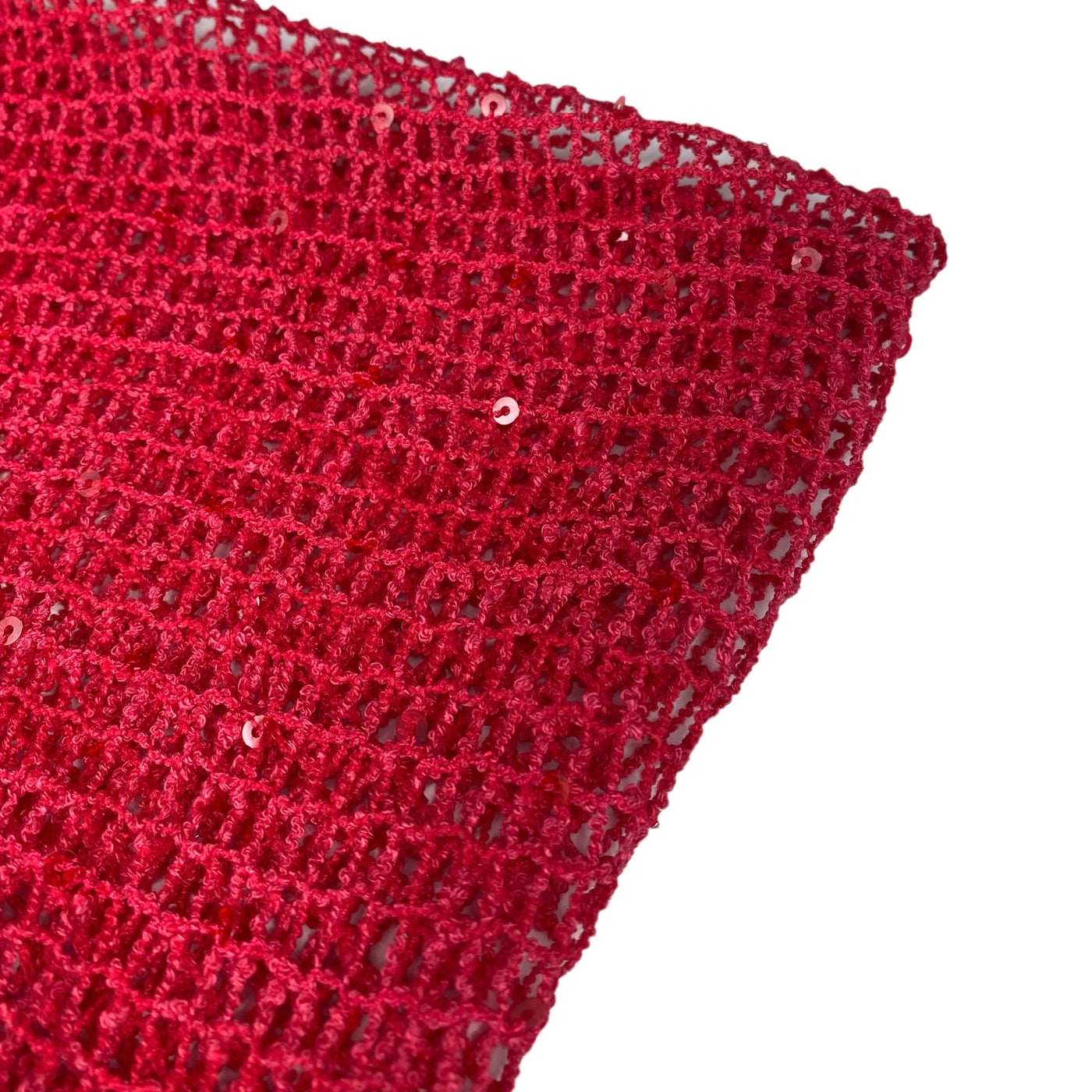 Sequin Mesh - Red