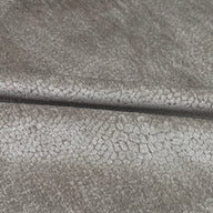 Patterned Chenille Upholstery Remnant  - Beige