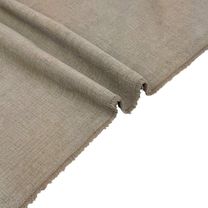 Chenille Crosshatch Upholstery Remnant - Sand