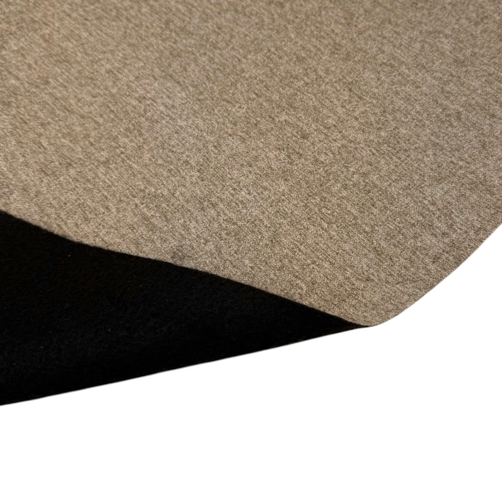 Woven Interfaced Upholstery Remnant - Heathered Beige