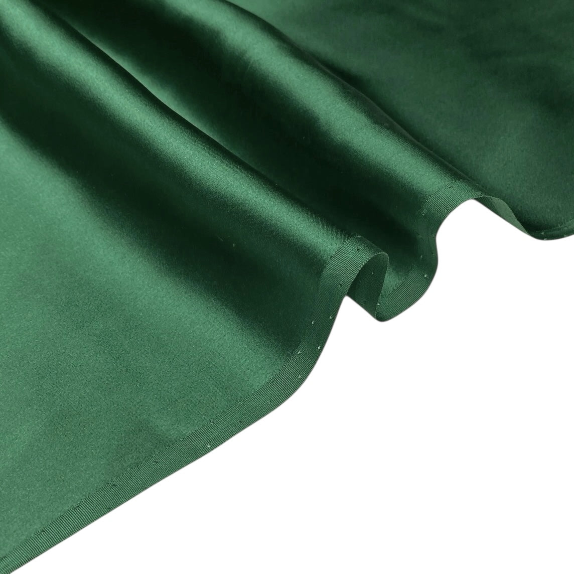 Mulberry Silk Charmeuse Satin - Emerald Green