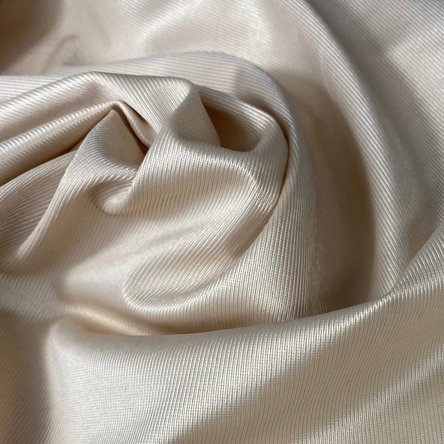 Tricot Knit Lining - Nude Ivory