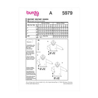 Burda Easy 5979 - Sweater Sewing Pattern