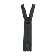 Closed-End Metal YKK Zipper - Black
