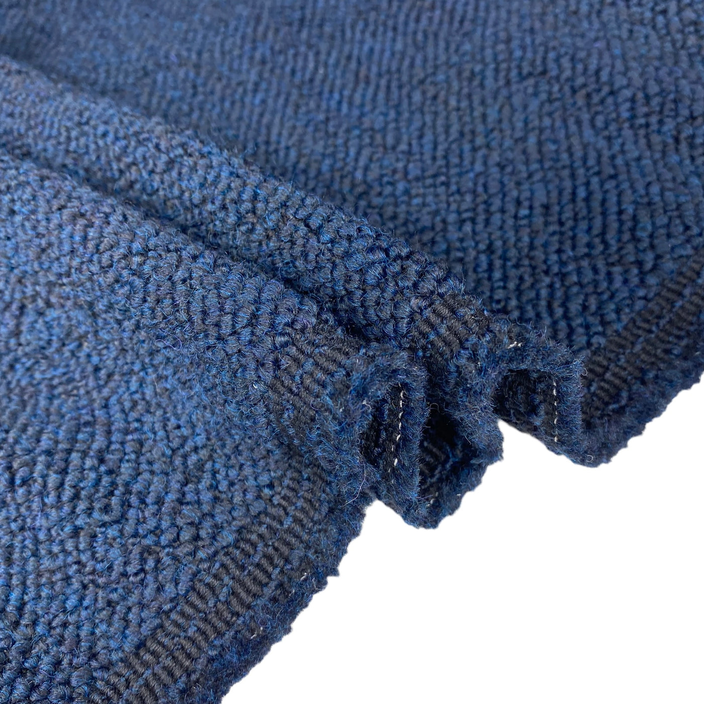 Boucle Upholstery Designer Remnant  - Blue