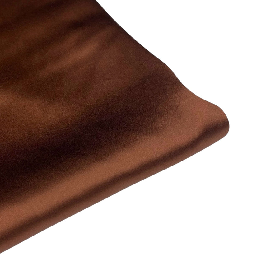 Mulberry Silk Charmeuse Satin - Brown