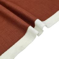Woven Interfaced Upholstery Remnant - Rust