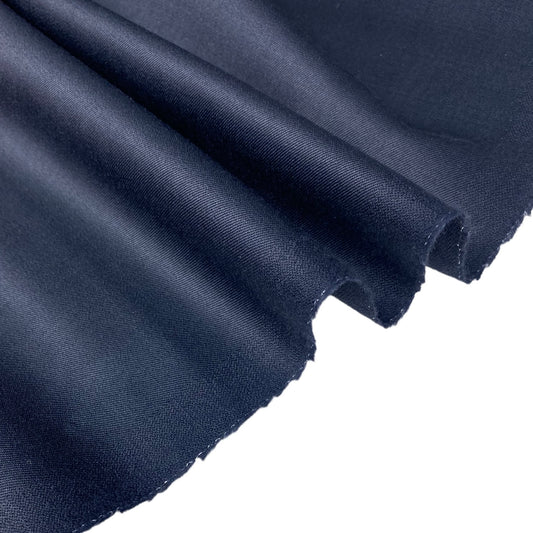 Wool Twill Suiting - Remnant - Navy