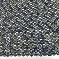 Guipure Lace - Remnant - Navy/Gold