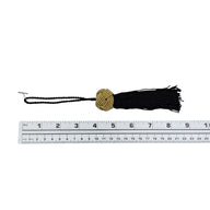 Decorative 4” Tassel - Gold/Black