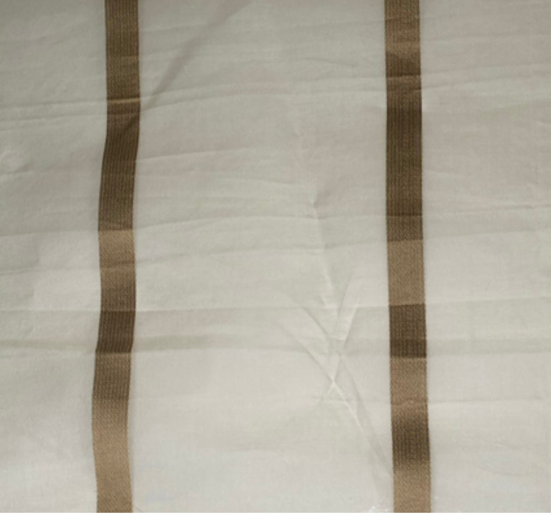 Striped Silk Organza - Gold