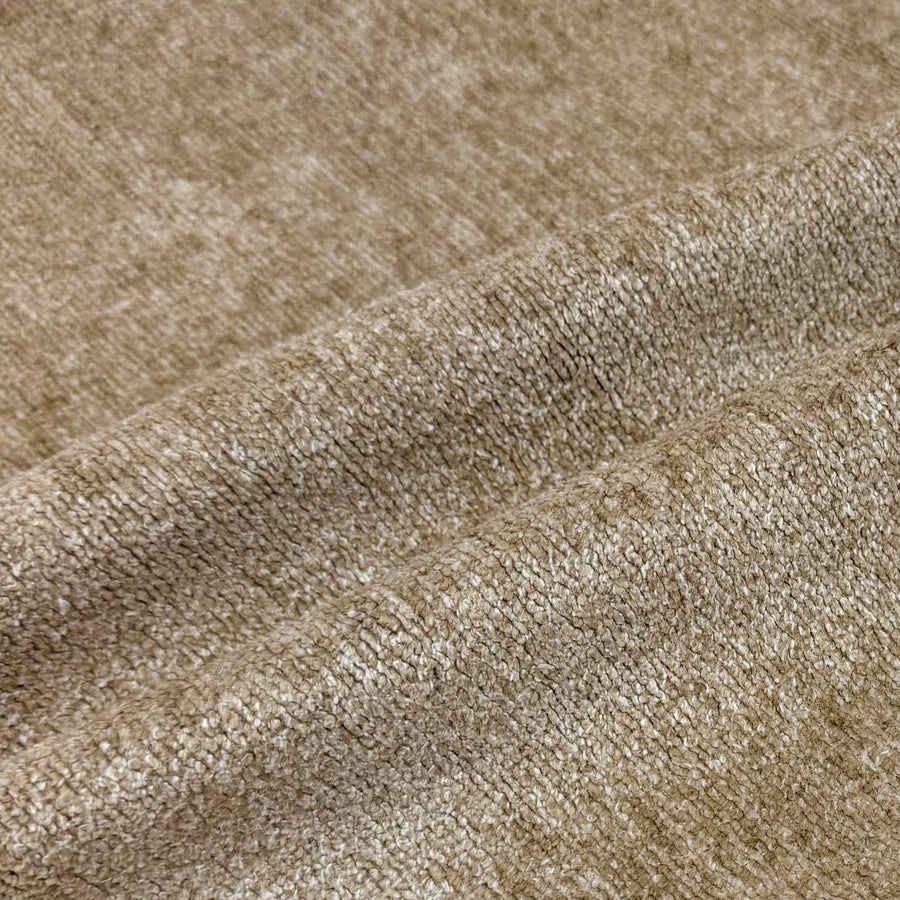 Chenille Interfaced Upholstery Remnant - Beige