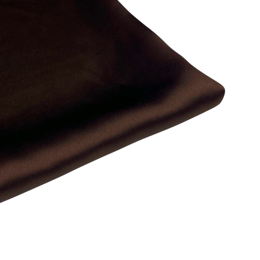 Mulberry Silk Charmeuse Satin - Dark Brown