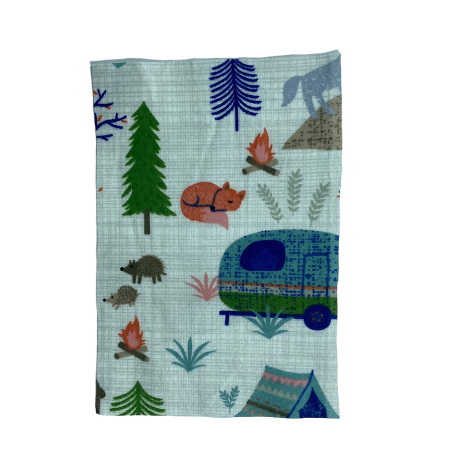 Printed Cotton Flannel - Camping - Remnant