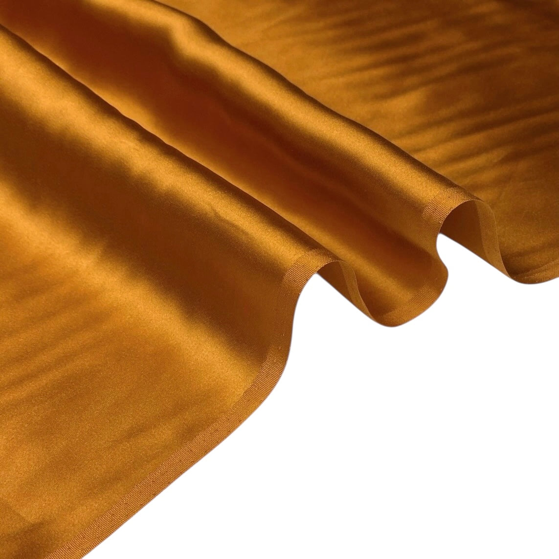 Mulberry Silk Charmeuse Satin - Bronze Gold