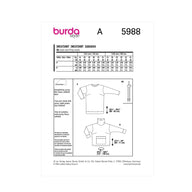 Burda Style 5988 - Sweater Sewing Pattern