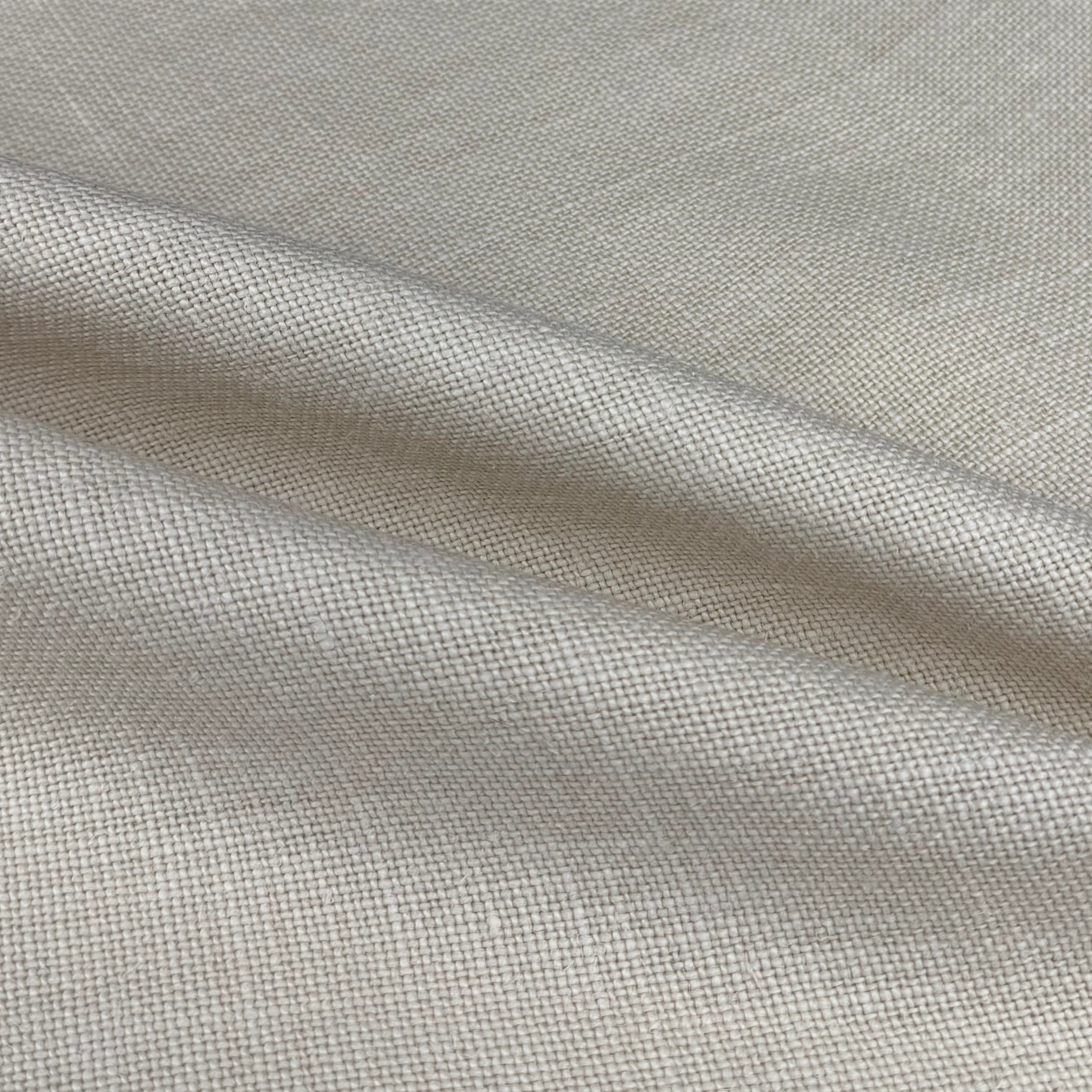 Heavyweight Woven Linen Remnant - Natural