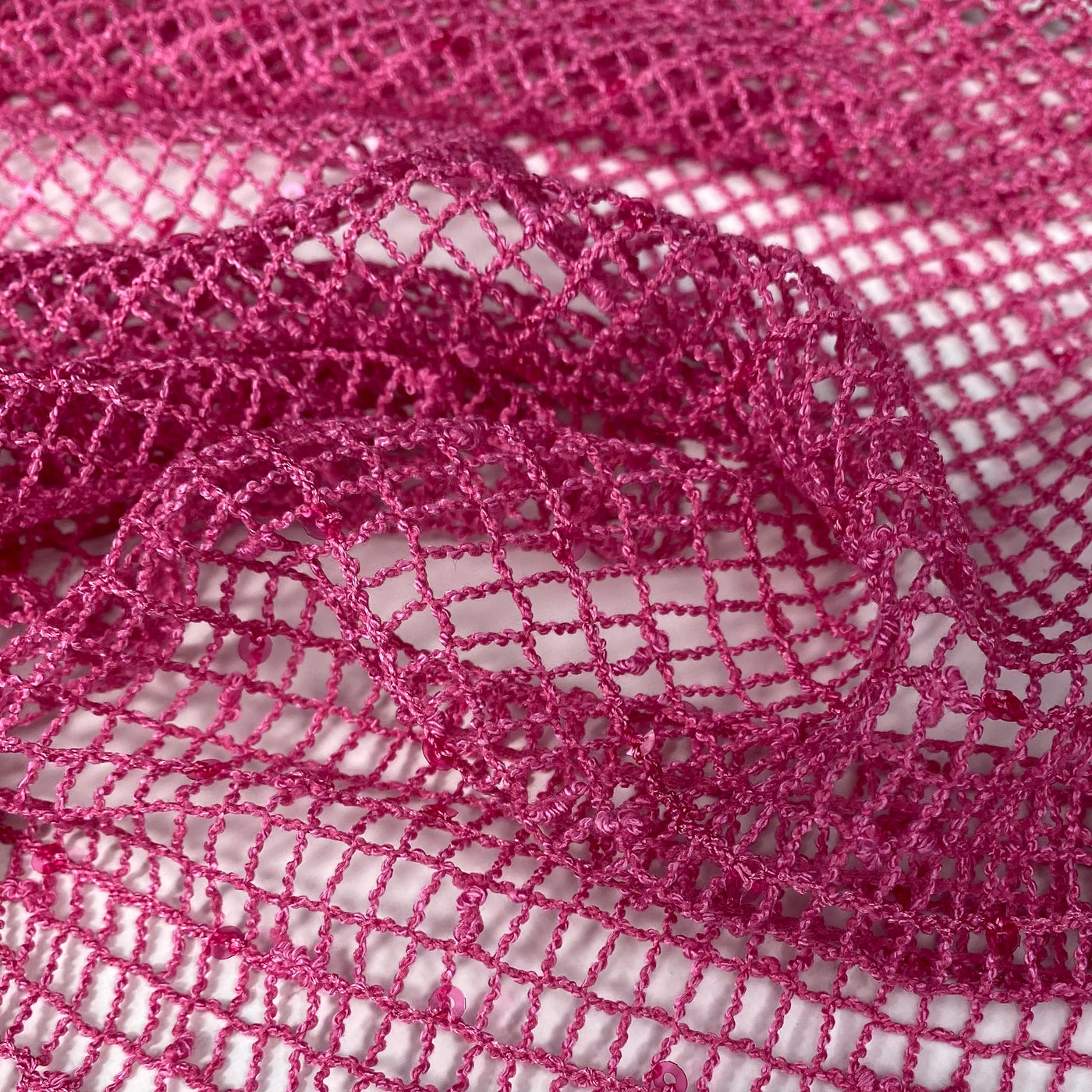 Sequin Mesh - Pink