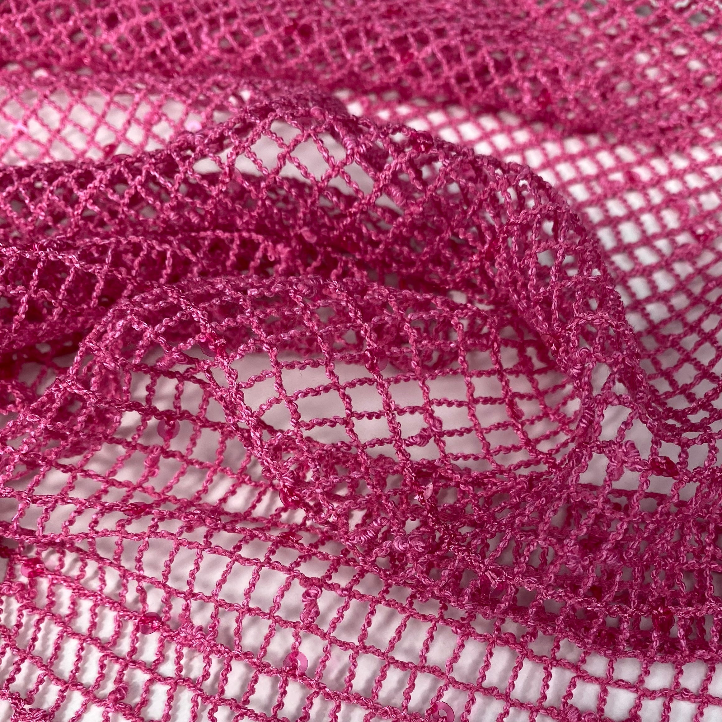 Sequin Mesh - Pink