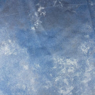 Distressed Coated Stretch Twill Canvas - Navy