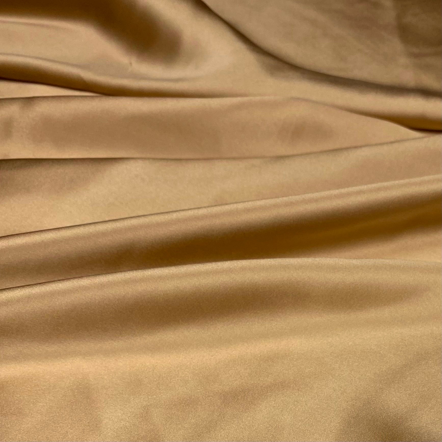 Mulberry Silk Charmeuse Satin - Khaki