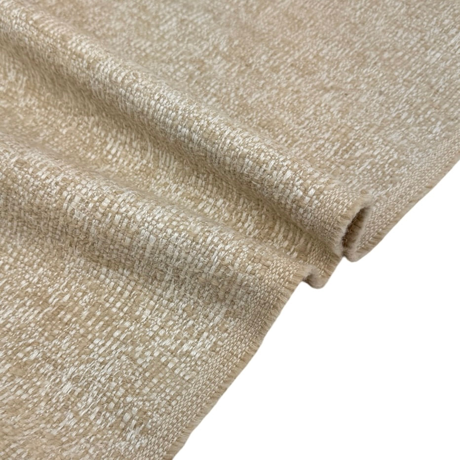 Hemp/Cotton Upholstery Remnant - White/Natural