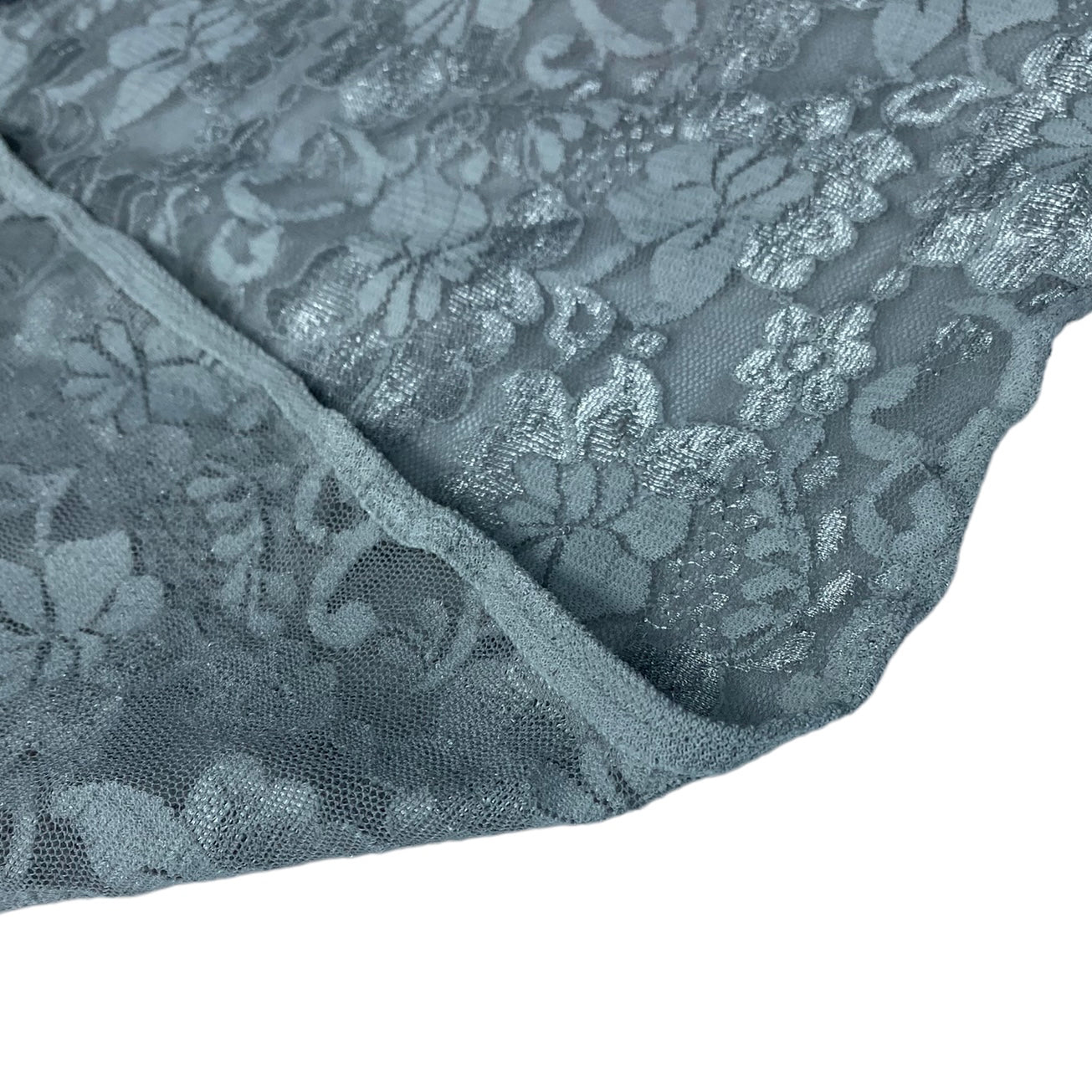 Stretch Floral Lace - Grey