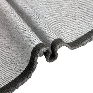Twill Upholstery Remnant - White/Grey